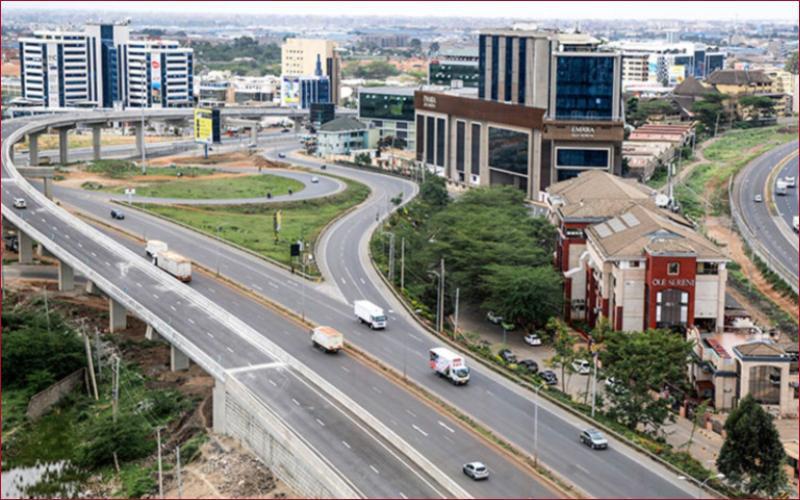 A view of the Ole Sereni interchange.